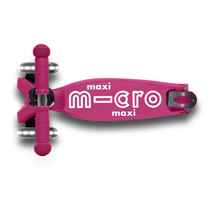Micro Trottinette Maxi Deluxe pliable LED | Rouge