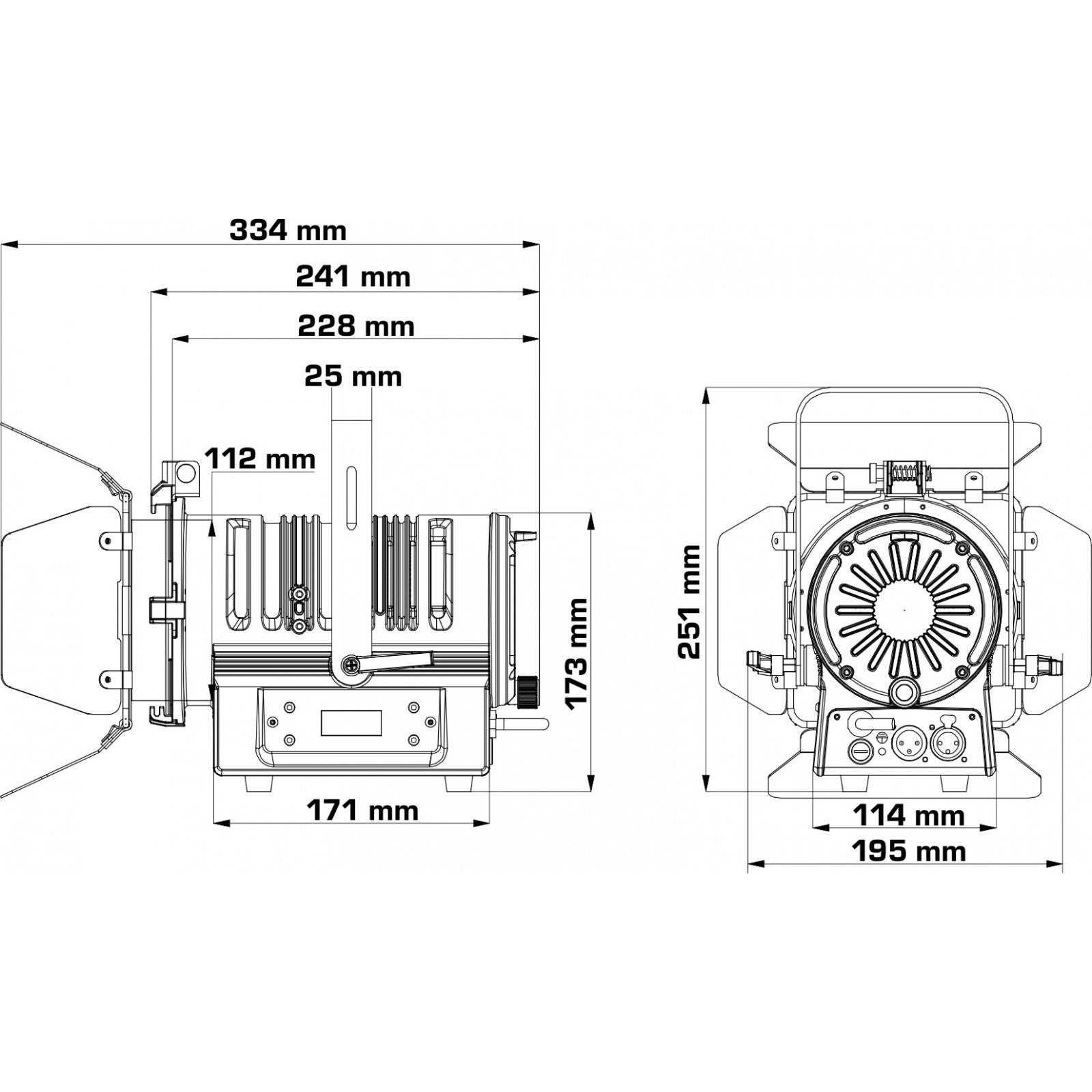 Briteq BT-Theatre 50WW Black LED theaterspot