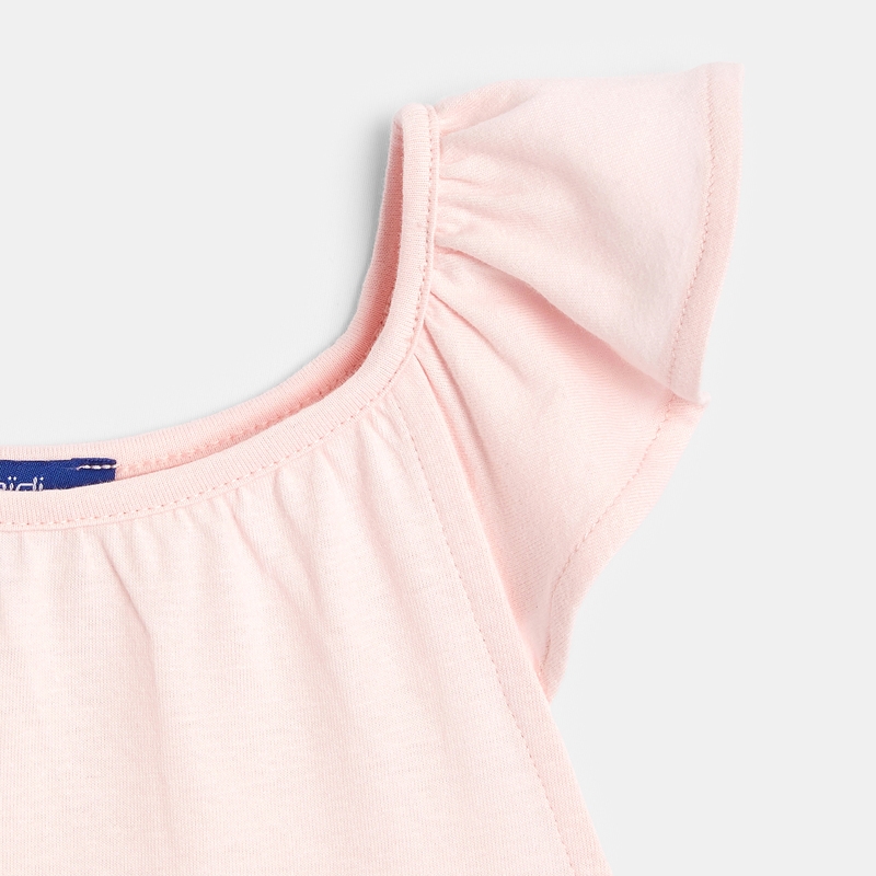 Débardeur uni (lot de 2) blanc fille