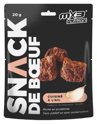 Snack Lyophilisé MX3 Snack de Boeuf / Ail 20g