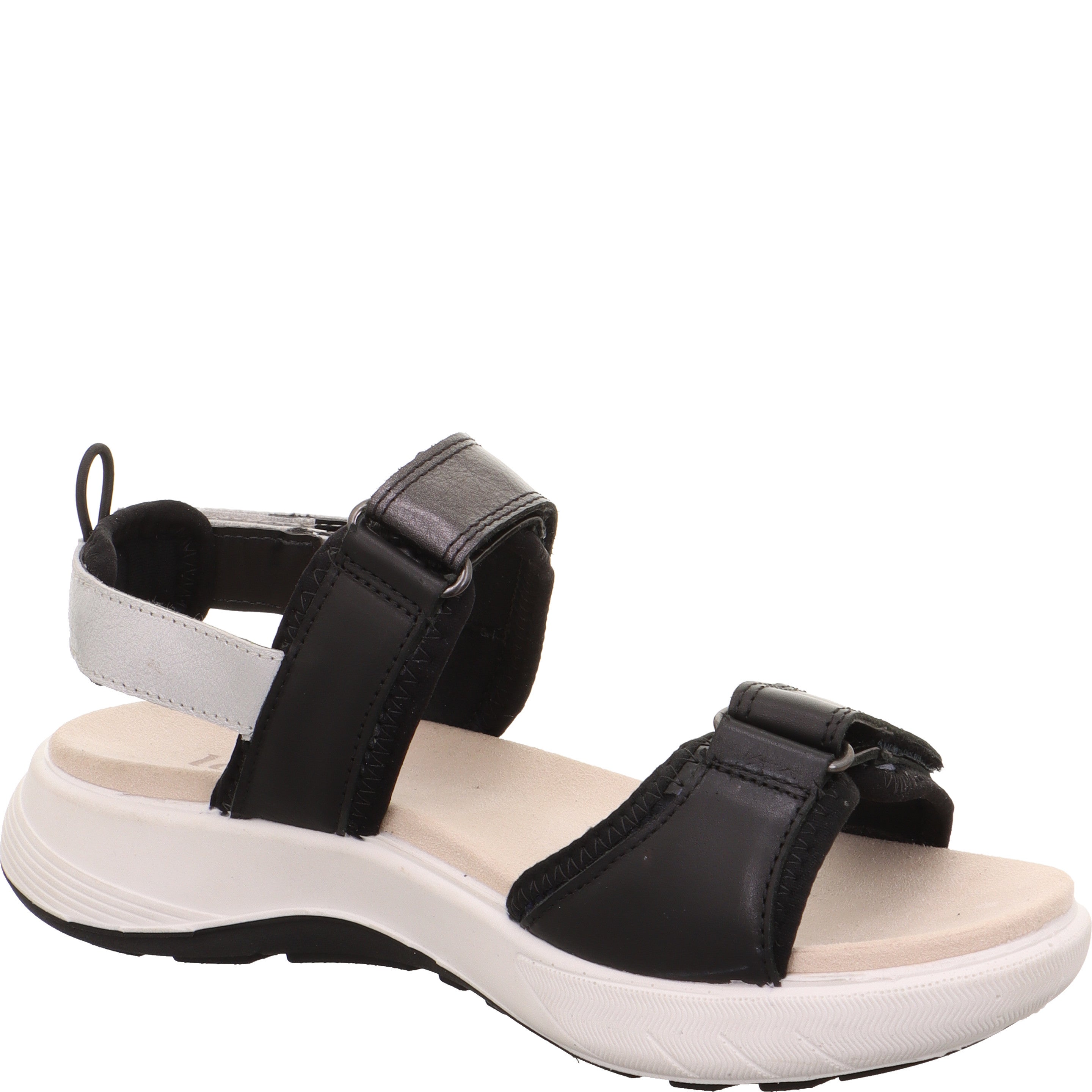legero SIRIS 2.0 Damen  Sandale mit Klettverschluss - Farbe: Schwarz - Größe: 38