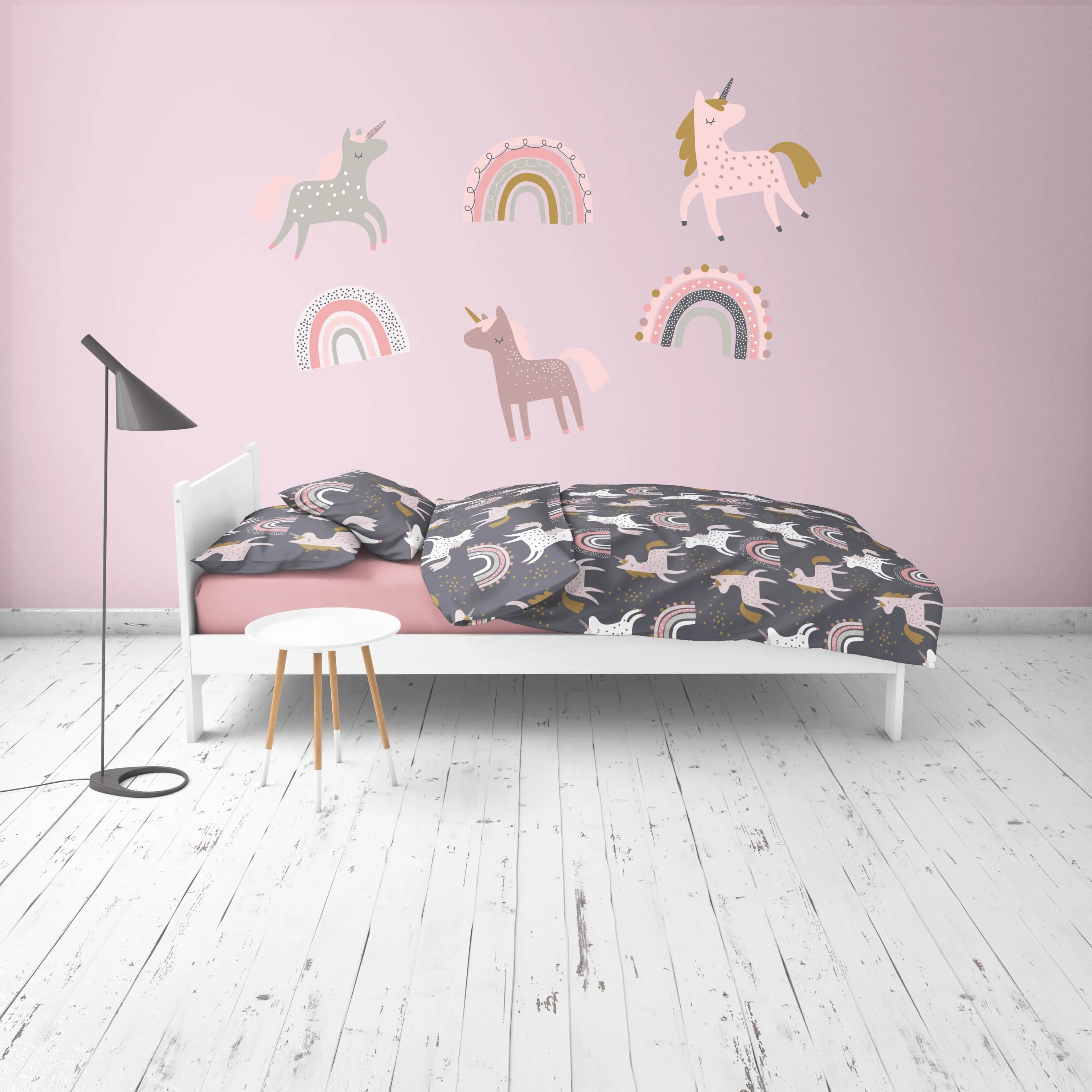 Origami Maison Autocollants muraux - Licornes