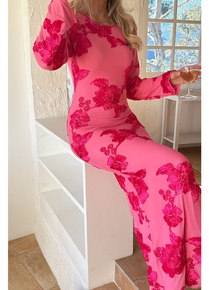 BYIC Floraic Mesh Dress A23862