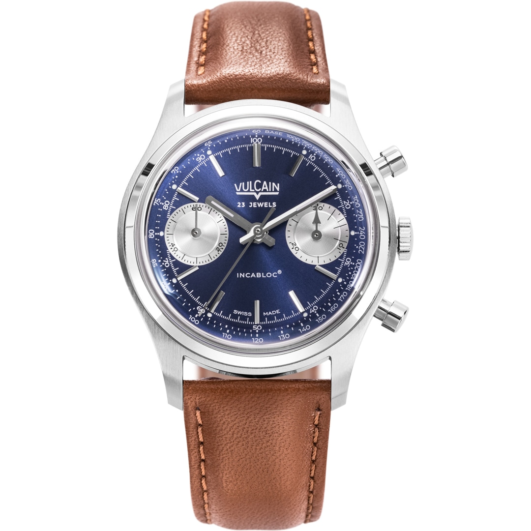 Vulcain Chronograph 70's Blue
