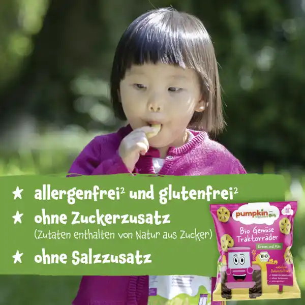Bio Gemüse Traktorräder Erbsen & Mais