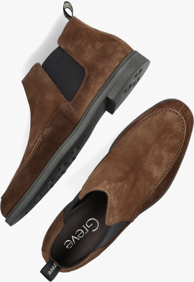 GREVE bruine greve chelsea boots tufo 1737