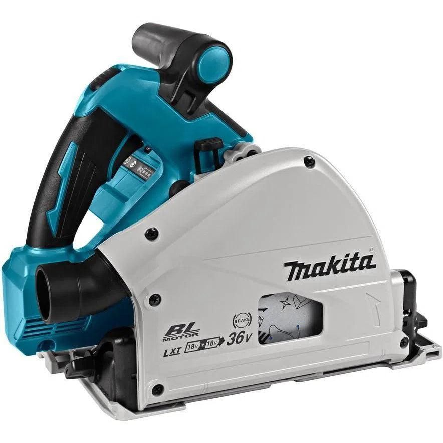 Makita DSP600ZJ2 Accu Invalcirkelzaag 165mm   Geleiderail en Tas 2x18V Basic Body in Mbox