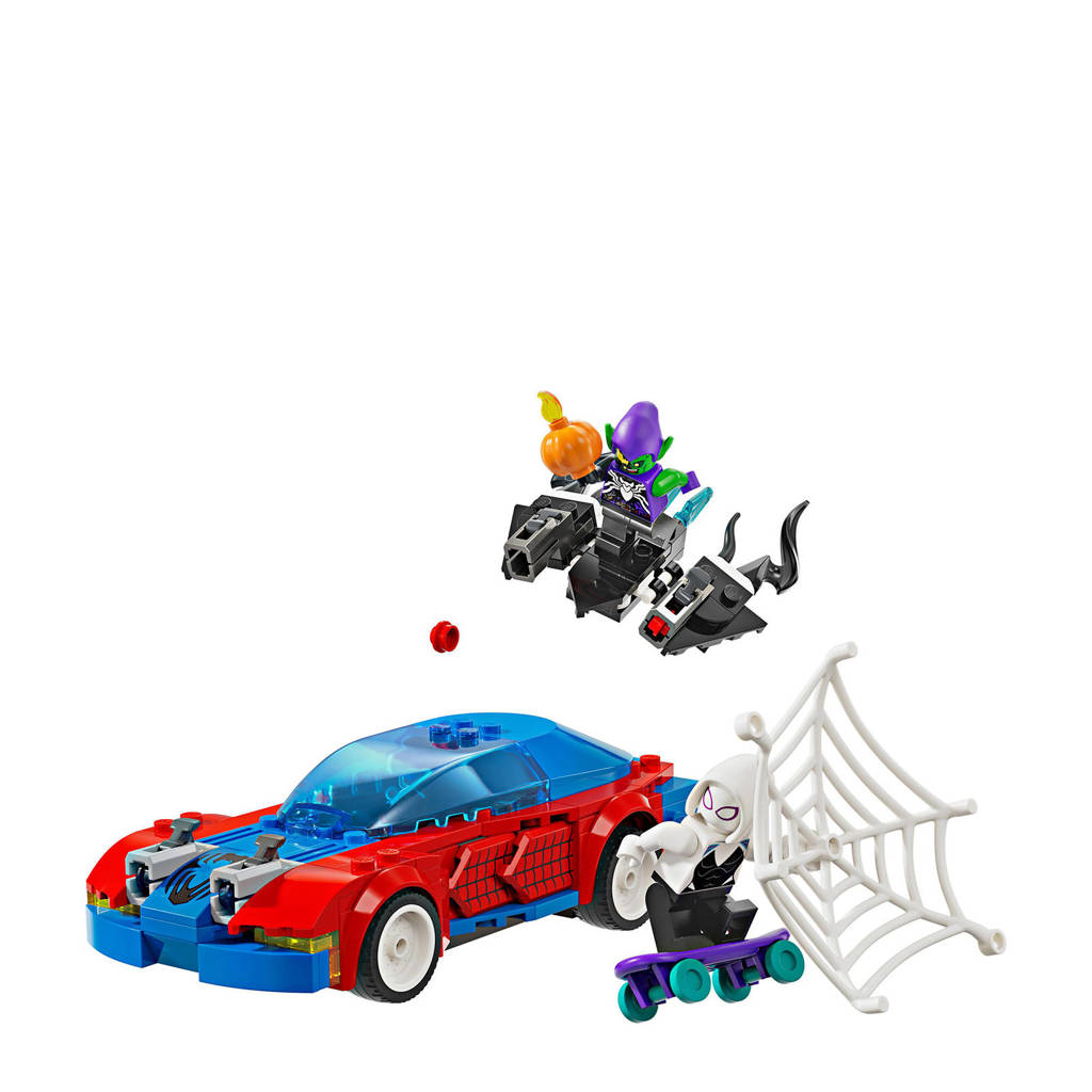 Leuke set en te combineren met andere helden.Marvel Spider-Man racewagen en Venom Green Goblin Bouwbare Spidey Speelgoed Set 76279