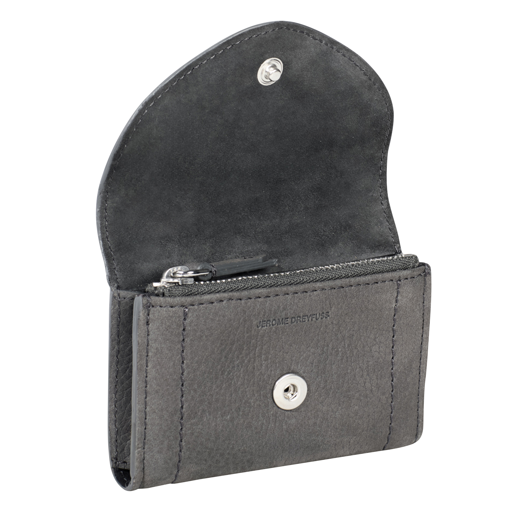 HELMUT PM - Portefeuille en cuir | Gris