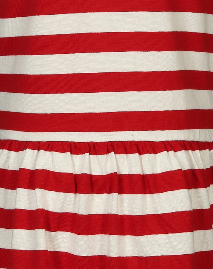 Kleid SCHLEIFCHEN gestreift in rot/weiß