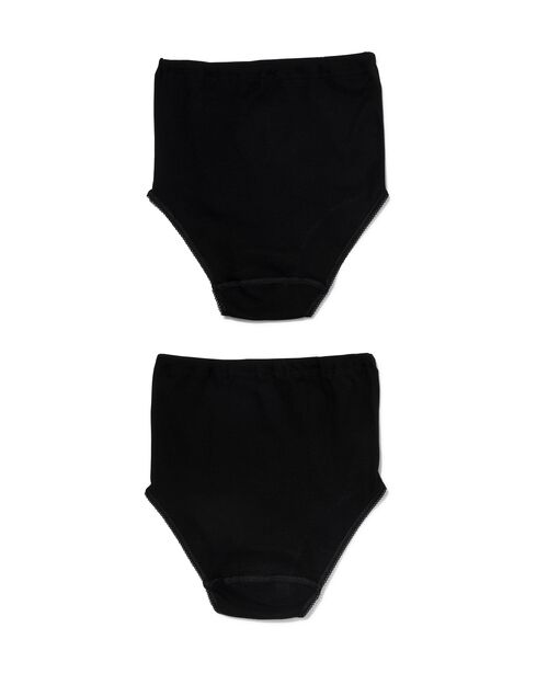 lot de 2 slips femme noir