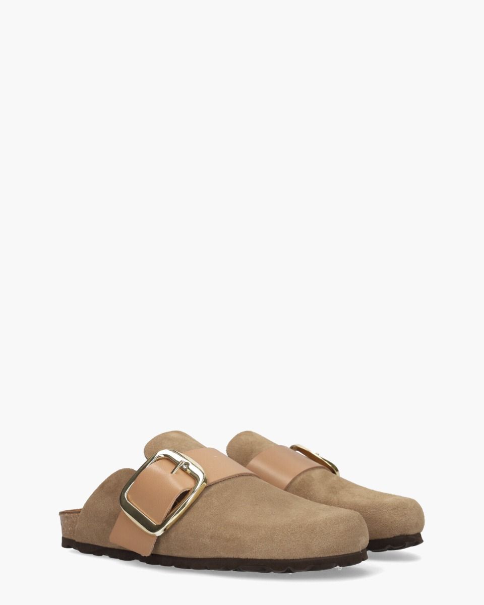 Cypres Timna Taupe Damesslippers