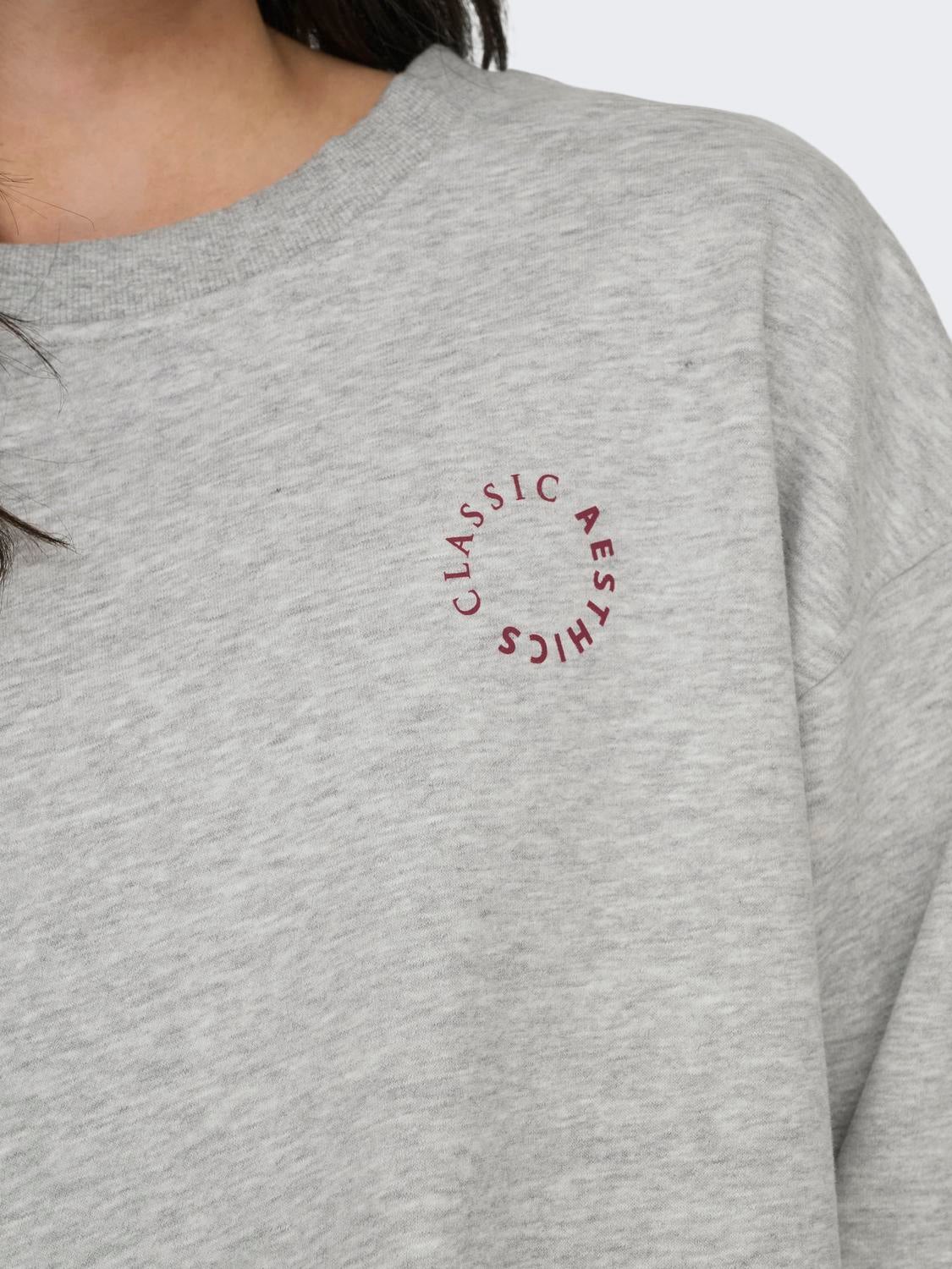 JDYSALLY Sweatshirt Light Grey Melange