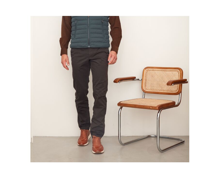 Pantalon chino homme Brun Sombre - NIGEL II