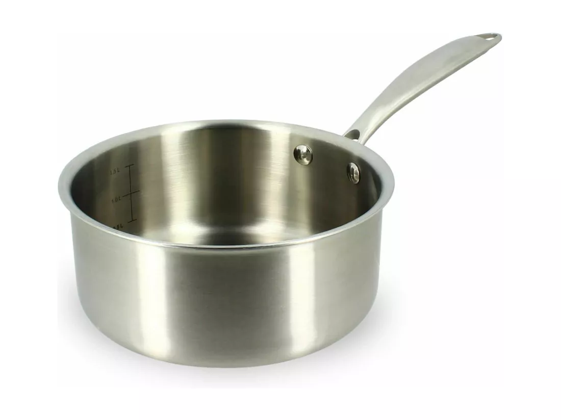 Menastyl - Casserole Triply 18cm En Acier Inoxydable - Made In France