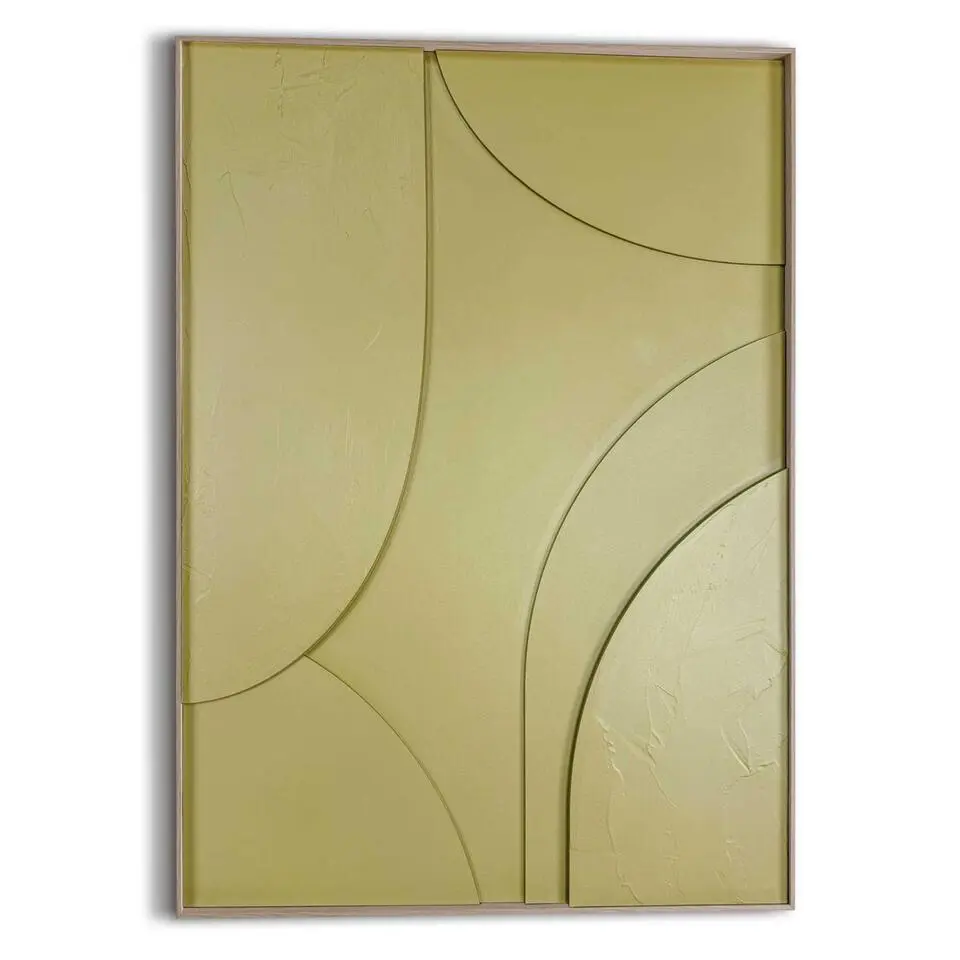 Schilderij 3D Art Terrace vintage green - 70x50cm - Groen