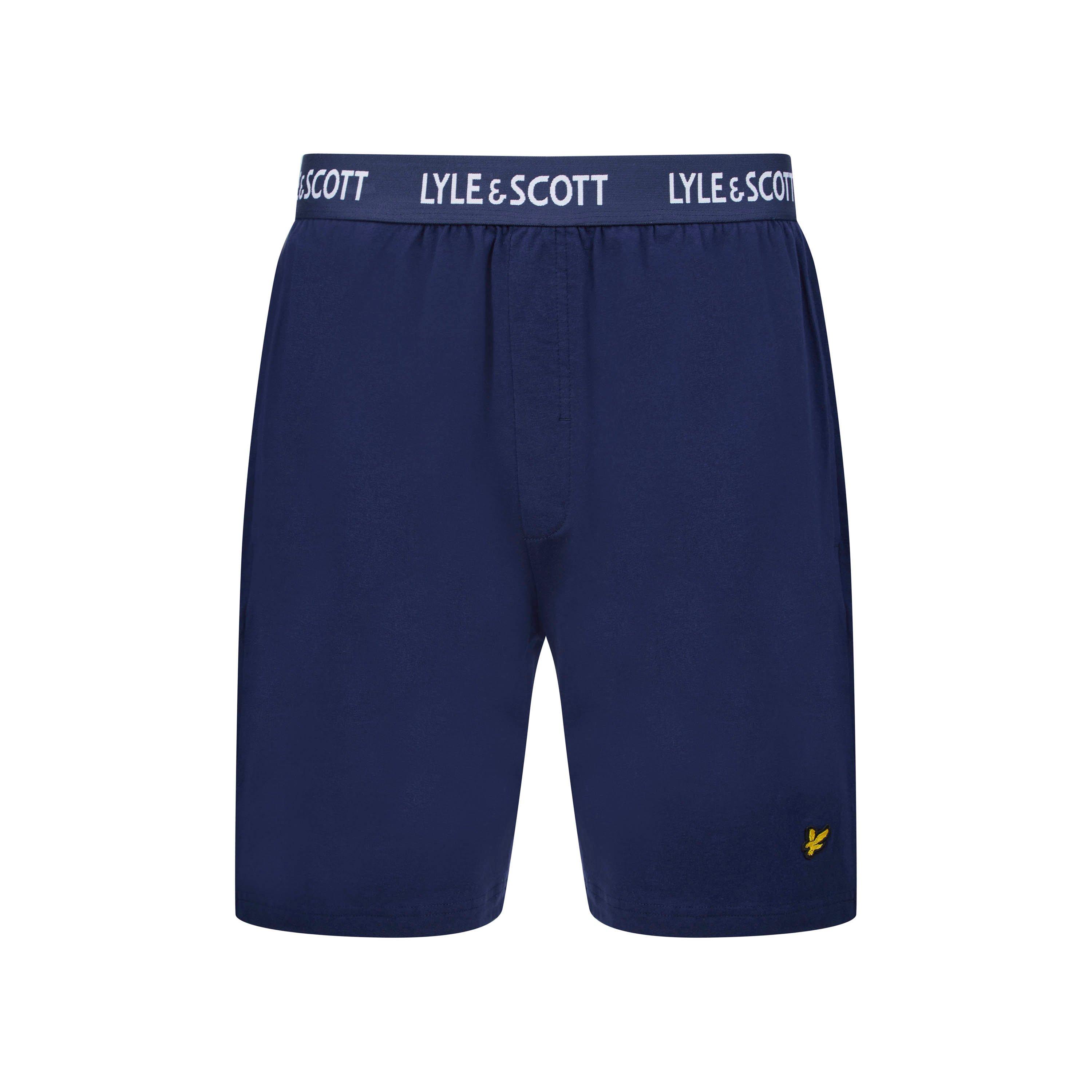 Lyle and Scott LS Long Sleeve T Shirt And Shorts Pyjama Set
