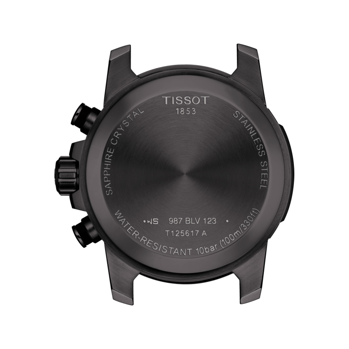 Montre Tissot homme chronographe acier noir