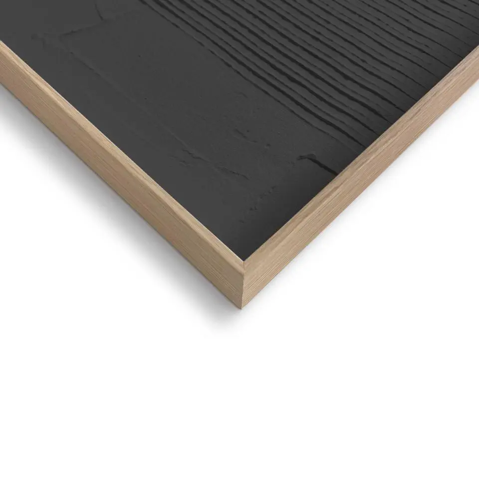 Schilderij 3D Art Bows - charcoal - 70x50cm - Zwart