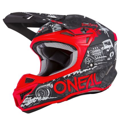 Casque cross O'Neal 5SRSPOLYACRILYTE - HR V.22 - BLACK RED 2024 - Noir / Rouge