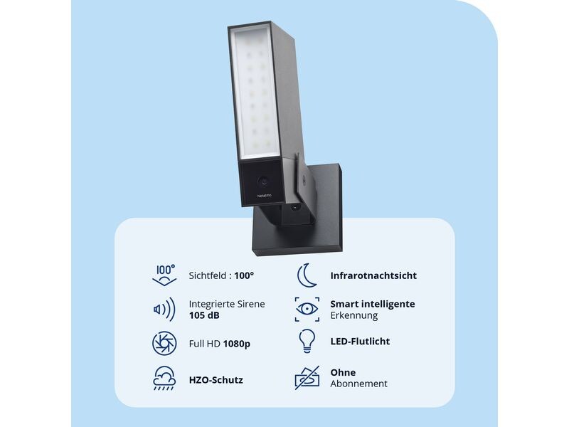 Netatmo Netzwerkkamera Smarte Aussenkamera mit Sirene Netatmo Smarte Aussenkamera mit Sirene