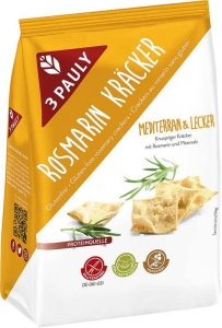 3 Pauly Rosmarin Kräcker glutenfrei, 125 g