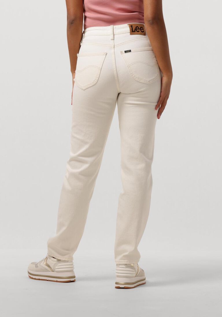 LEE ecru lee mom jeans carol concrete white