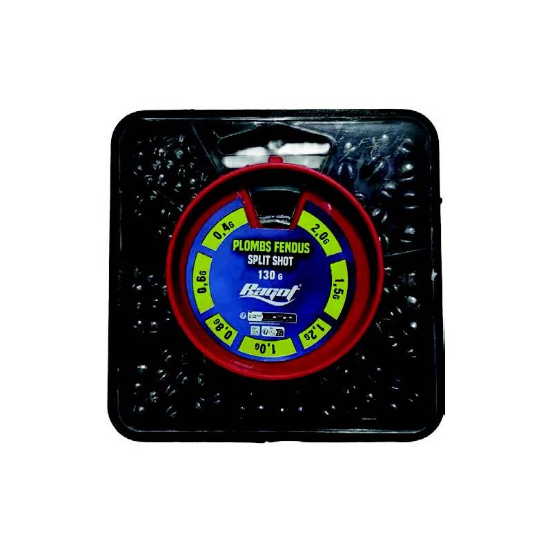 Boîte De Plombs Ragot Split Shot Box 7C Fendus 7 Cases