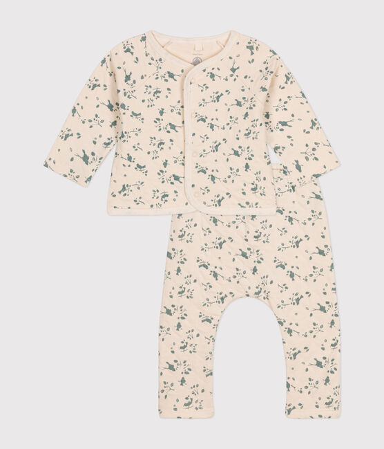 Ensemble 2 pièces en tubique matelassé bébé