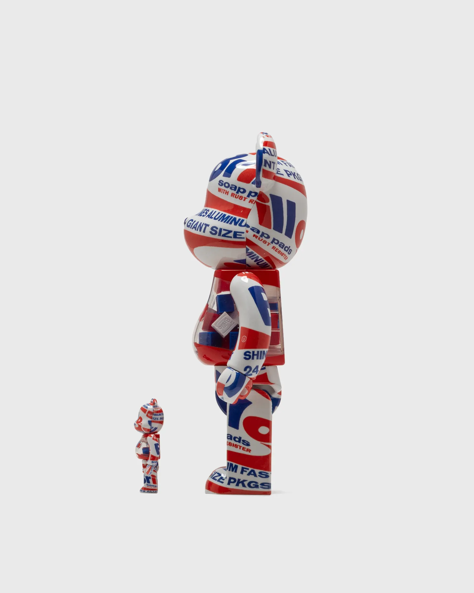 MEDICOM BEARBRICK 400% ANDY WARHOL BRILLO 2022 2-PACK