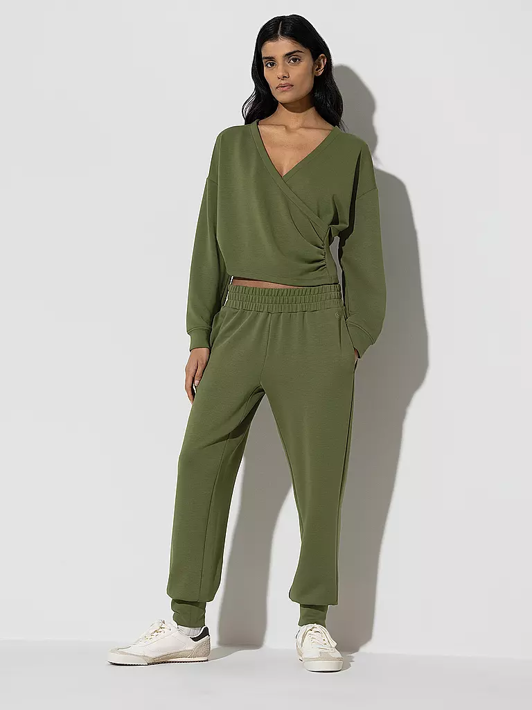 MEY Loungewear Hose SMOOTH dunkelgrün