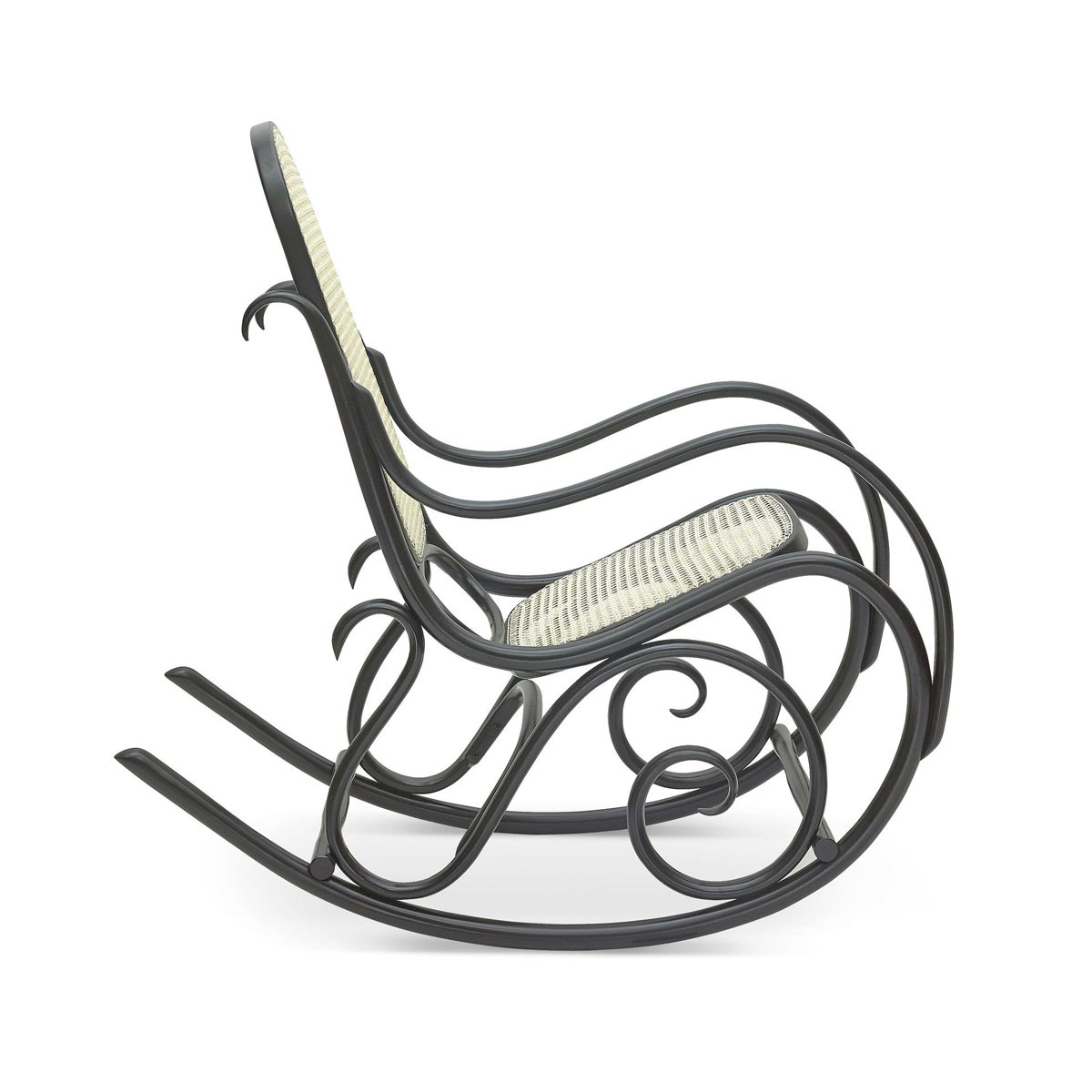 Schommelstoel Felicia Thonet Zwart