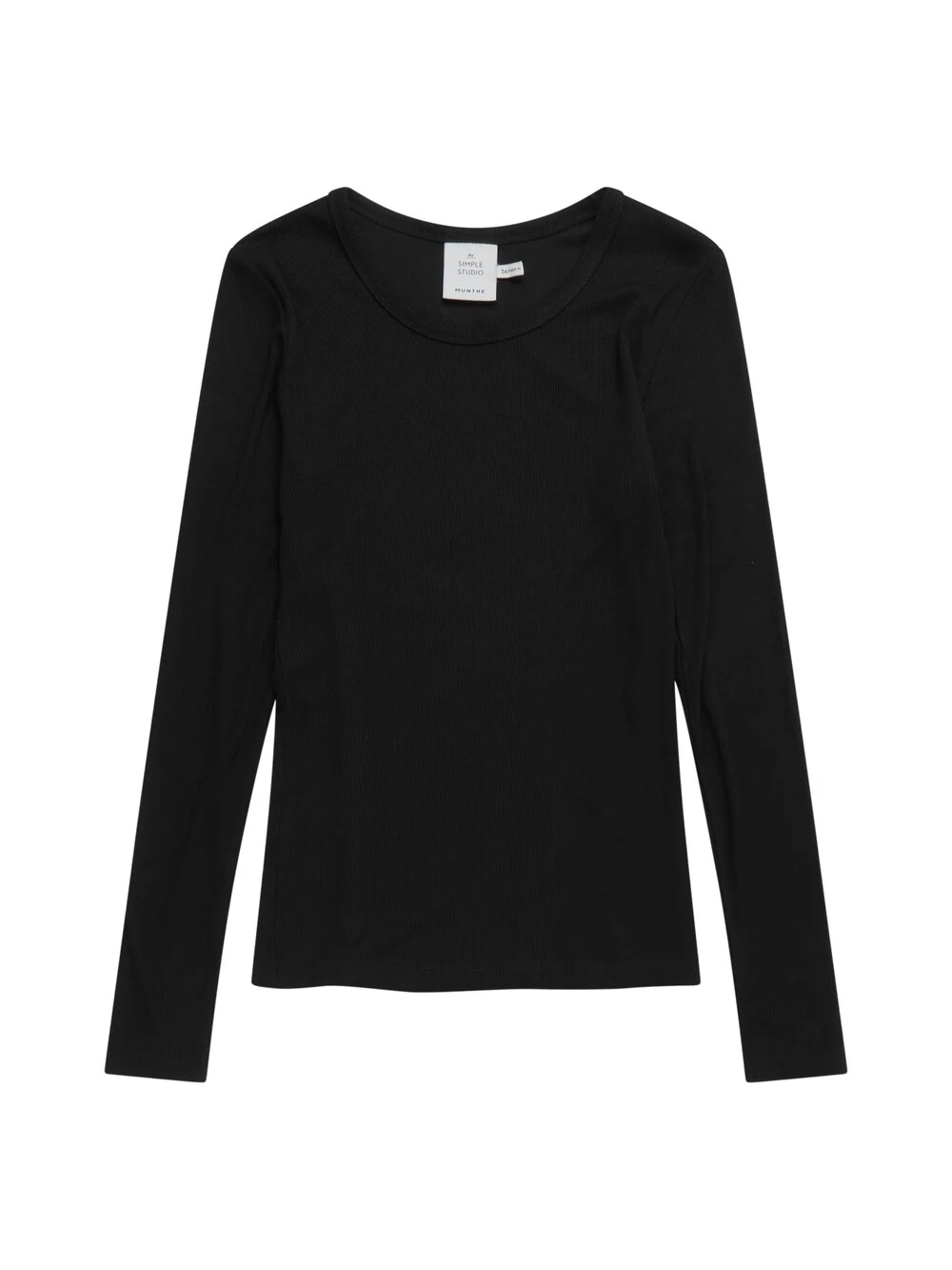 MUNTHE  Cutest langærmet t-shirt - sort