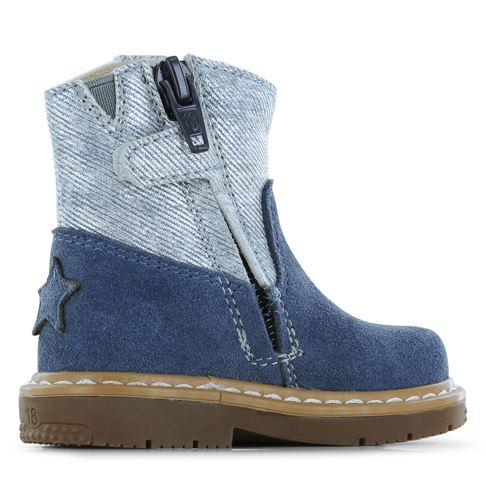 Shoesme blauer Stiefel mit Fransen