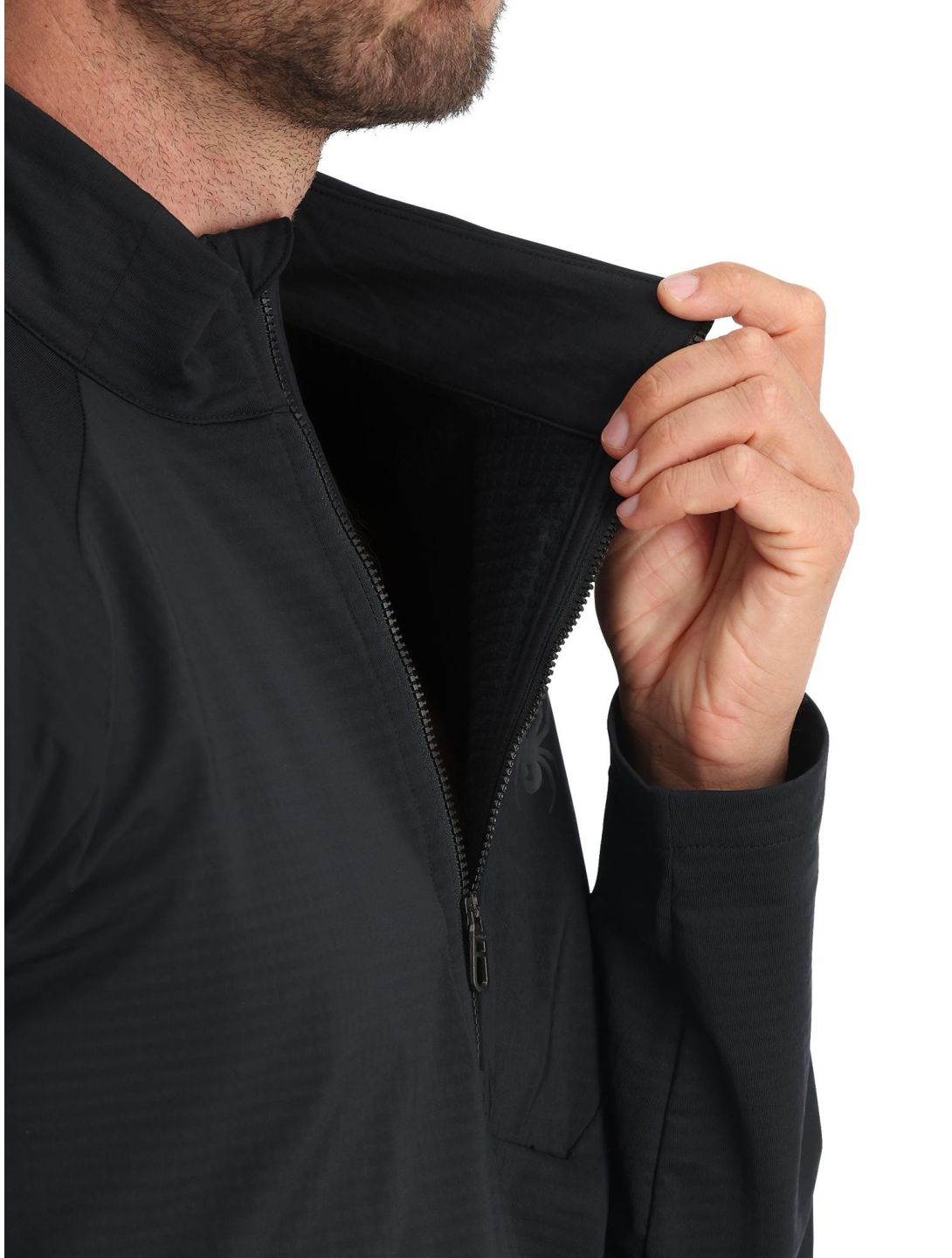 Gridweb Fleece 1/2 Zip skipully heren