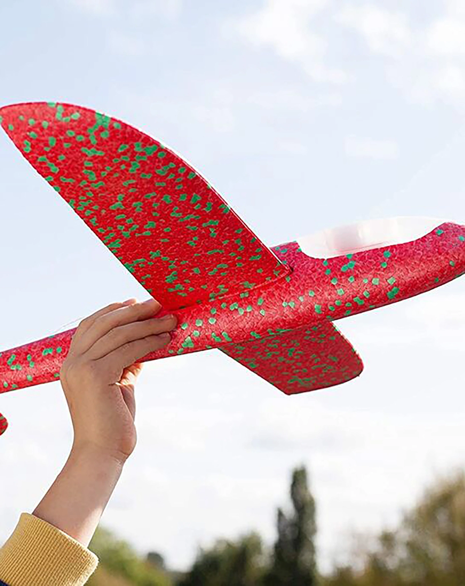 Segelflieger SHINING mit LED-Licht in rot