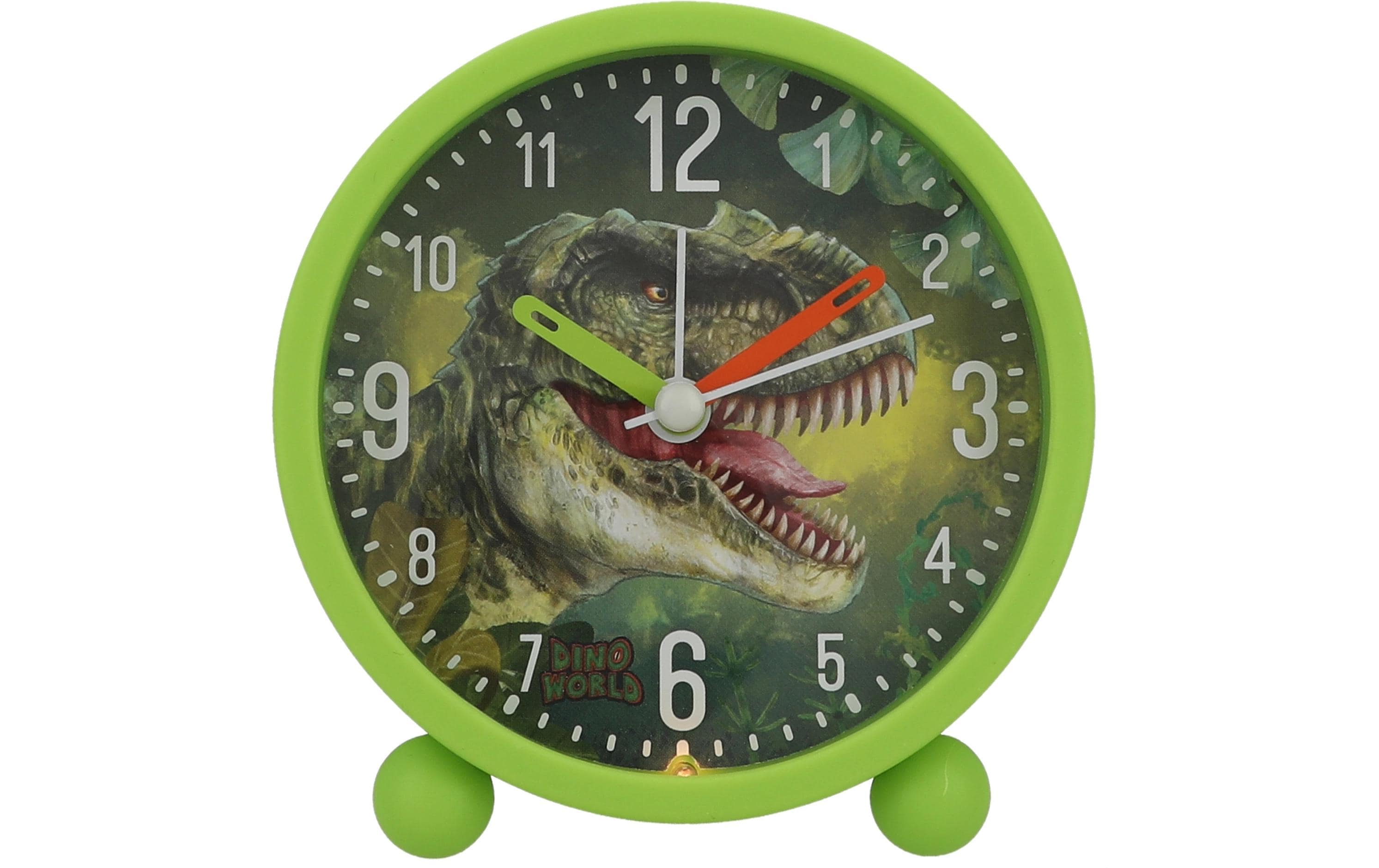 Wecker Dino World GrünKinder Analog-Wecker