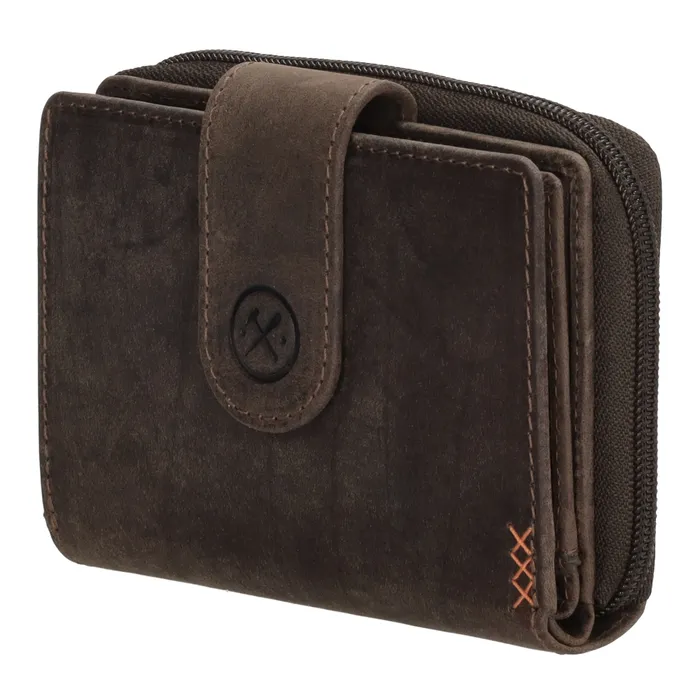 Hide & Stitches Idaho Wallet Donkerbruin