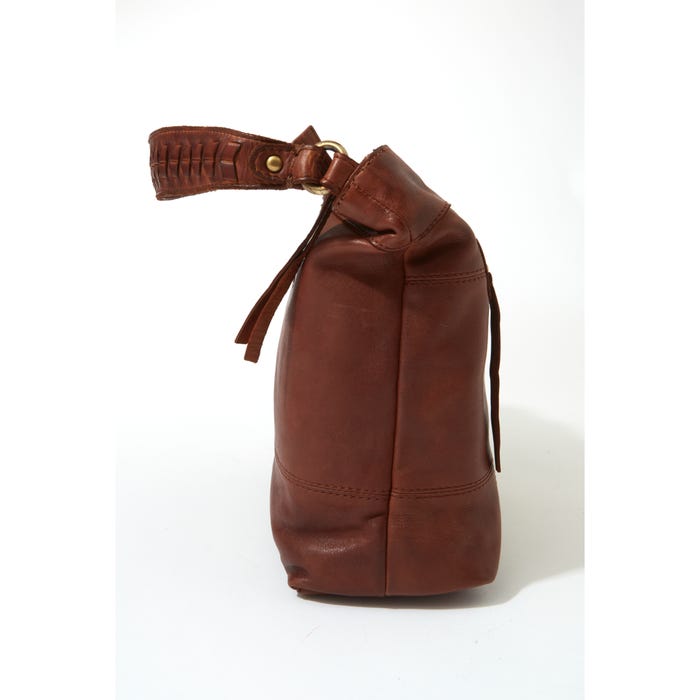 Veritas-Handtas leder gewassen hobo