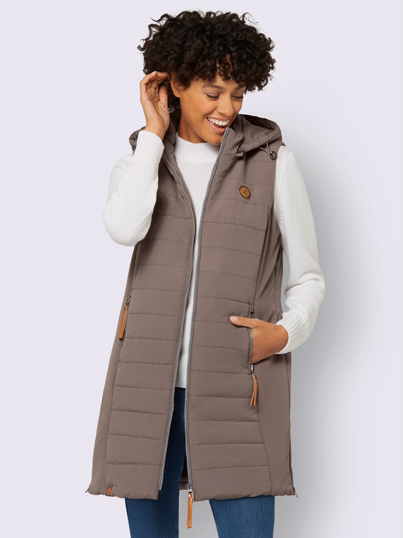 Gilet long qualité matelassée