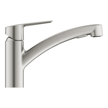 Grohe keukenkraan Start dual spray QuickFix supersteel (RVS look)