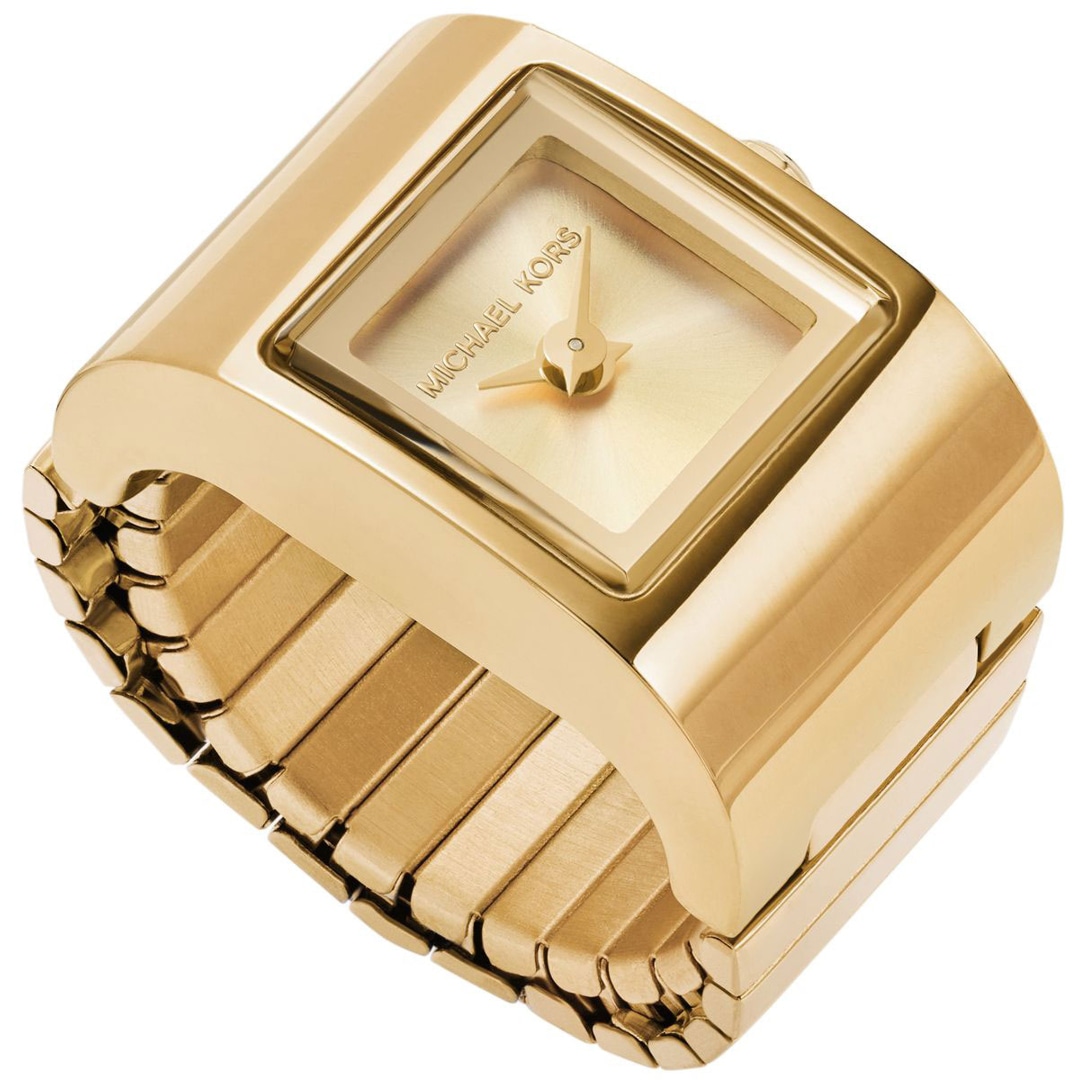 Michael Kors Darrington Ring Watch Goldig