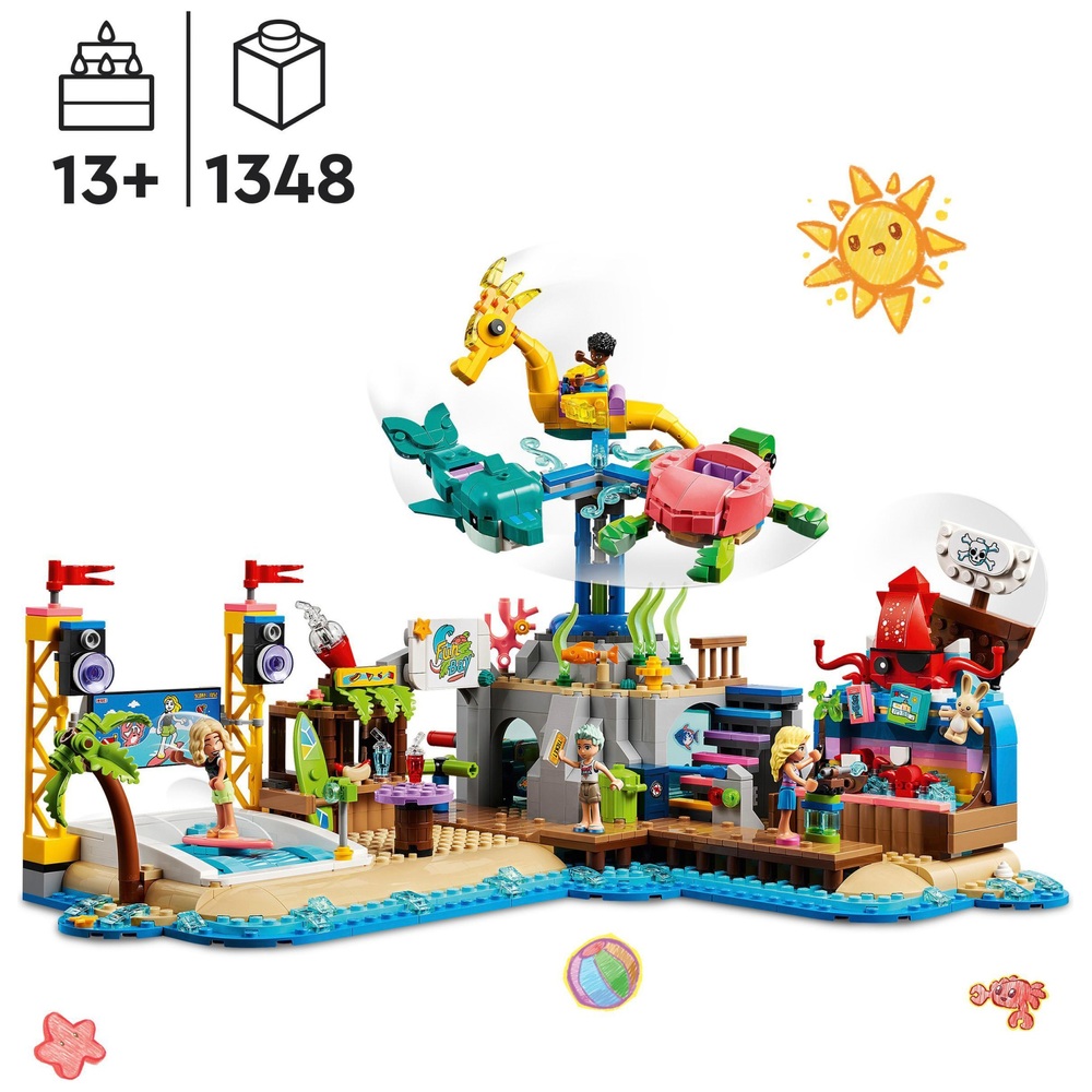 LEGO Friends 41737 Strand-Vergnügungspark-Set