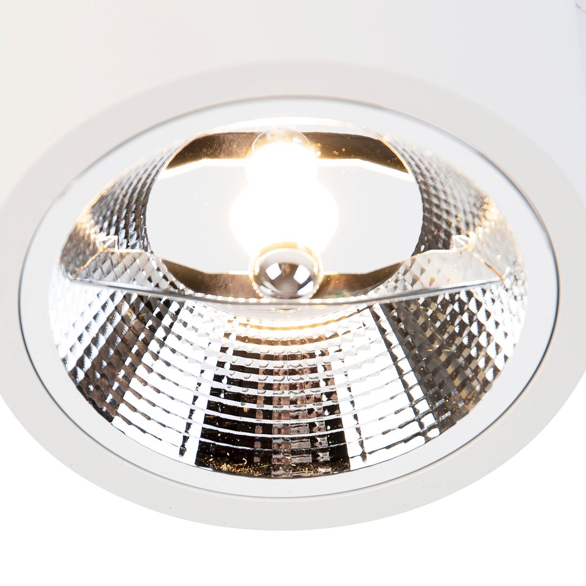 Moderne opbouwspot wit GU10 111mm - Expert