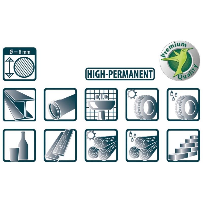 Pica 8080 GEL Signalmarker wit