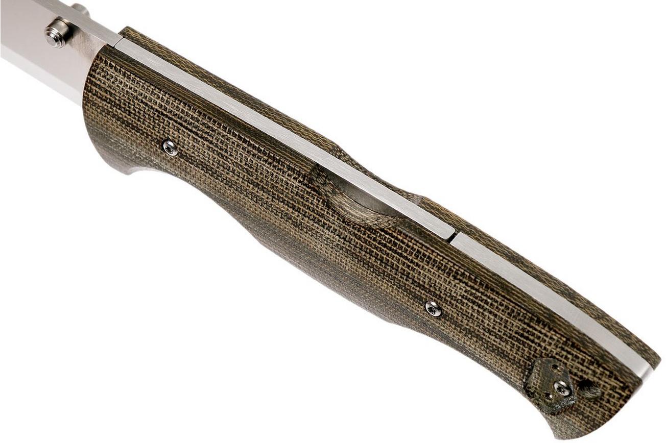 Brisa Borka 90 - N690 Scandi - Green Micarta - 2850