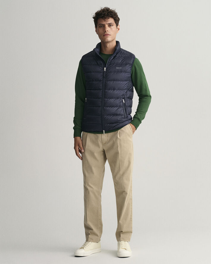 Gant LIGHT DOWN VEST Evening blue