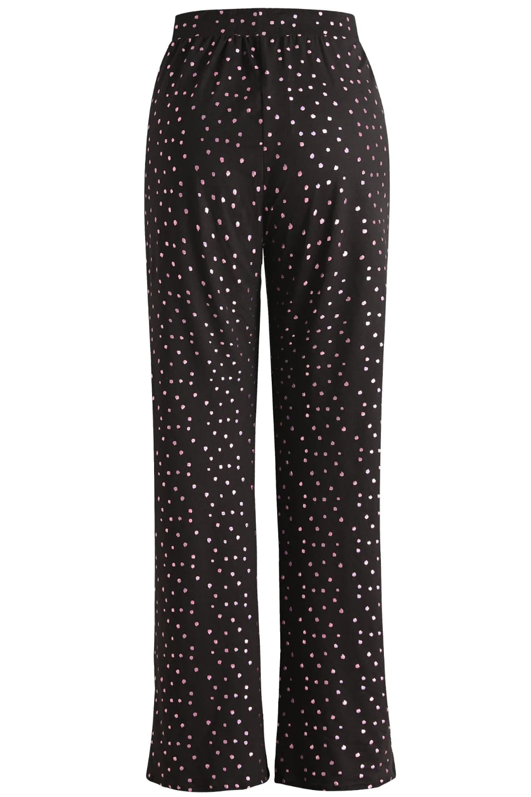 Liberte Alma-Wide-Pants black pink holographic dot