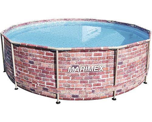 Marimex Florida rond opzetzwembad, Ø 366x99 cm, zonder accessoires, baksteenlook