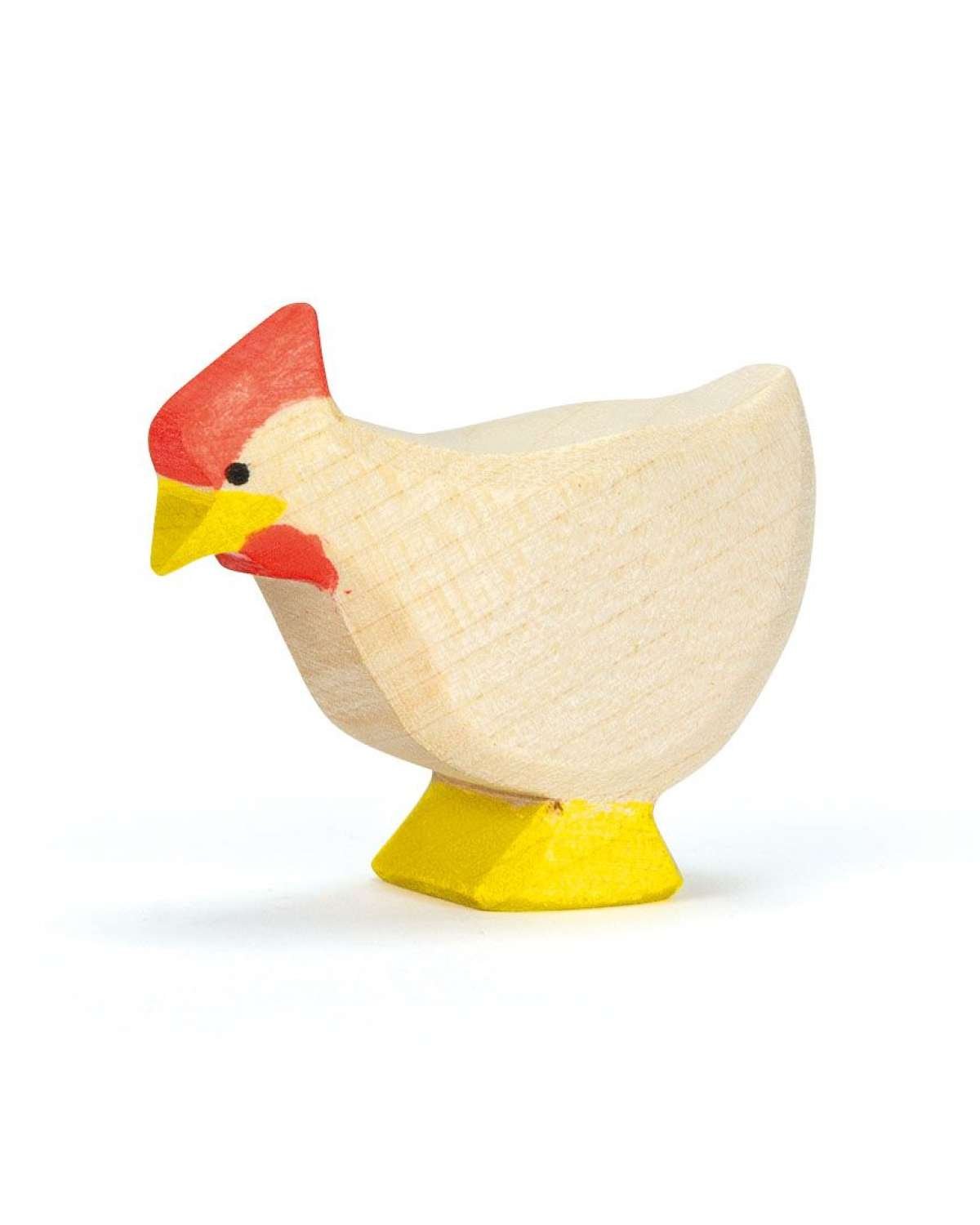 Høne – Håndlaget Trefigur | Bondegård Leke